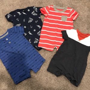 Four one piece outfits